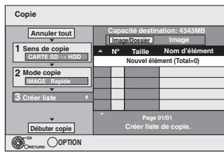 PANASONIC DMR-EX87K - Définissez les images fixes à copier. - 1