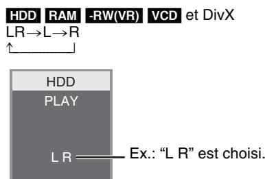 PANASONIC DMR-EX87K - Modification du son produit en cours de lecture - 1