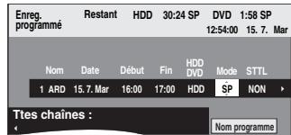 PANASONIC DMR-EX87K - Appuyez sur [▶] pour vous déplacer parmi les éléments sur l'affichage et changez les éléments avec [▲, ▼]. - 1