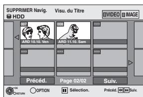PANASONIC DMR-EX87K - Utilisation du supprimer navig. pour supprimer - 1