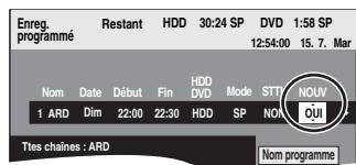 PANASONIC DMR-EX87K - Renouvellement automatique de l'enregistrement - 1