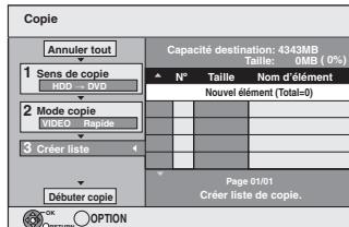 PANASONIC DMR-EX87K - Copie avec utilisation de la liste de copie - 2