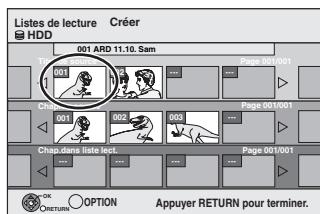 PANASONIC DMR-EX87K - Appuyez sur [↓, ↑] pour désirer le titre source, puis appuyez sur [▼] - 1