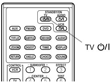 JVC HT-A9C - Pourmettrele téléviseur sous ou hors tension - 1