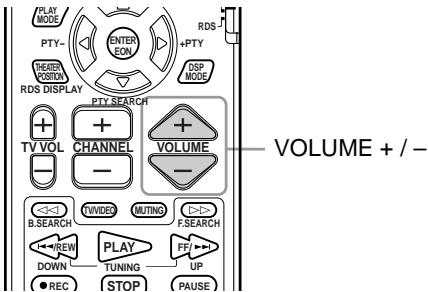 JVC HT-A9C - Réglage du volume [VOLUME] - 1