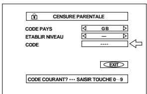 JVC HT-A9C - Entre le code à quatre chiffres à l'aide du pavé numérique (0 à 9) puis appuyez sur ENTER. - 1