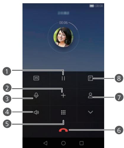 HUAWEI ASCEND 67 NOIR - What you can do during a call - 1