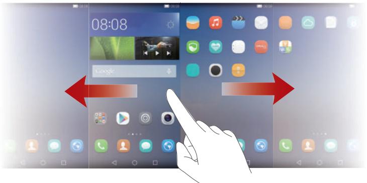 HUAWEI ASCEND 67 NOIR - Switching between home screens - 1