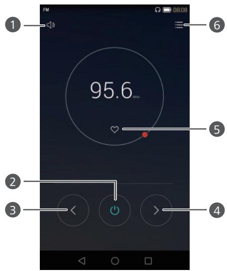 HUAWEI ASCEND 67 NOIR - Listening to FM radio - 1