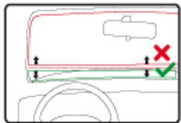TOMTOM VIA135M+ZD+HOUSSE - Positionnement de la fixation - 1