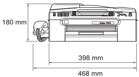 BROTHER MFC 680CN - Dimensions - 1