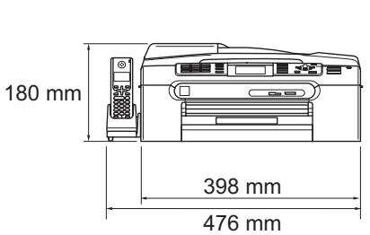 BROTHER MFC 680CN - Dimensions - 3