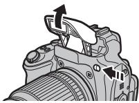 FUJIFILM FINEPIX HS50 EXR - Relevez le flash. - 1