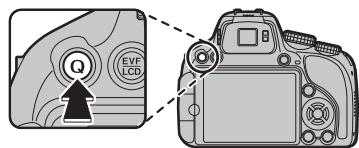 FUJIFILM FINEPIX HS50 EXR - La touche Q (Menu rapide) - 2