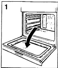 ARISTON FD 93 C BK - Dépose de la porte du four - 1