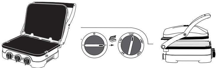 CUISINART GR4 NE - FONCTION SANDWICH BRUNCH - 1