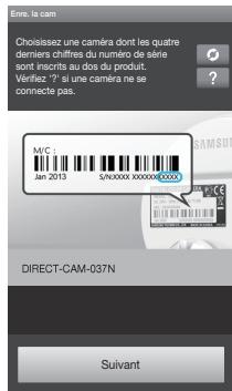 SAMSUNG SNH-E6440 - ÀpRES avoir sélectionné une camera à connecter, appuyez sur . - 2