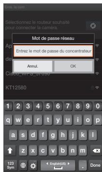 SAMSUNG SNH-E6440 - Sélectionnez un routeur WiFi connecté à votreamera. - 2