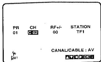 LG-GOLDSTAR VF-28 - Changement de l'ordre des stations TV - 4