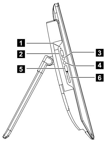 LENOVO C20-05 FOB3002JFRC - Vues latérales gauche et droite de l'ordinateur - 2