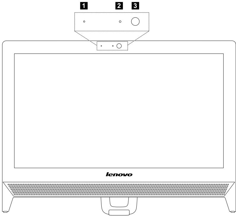 LENOVO C20-05 FOB3002JFRC - Vue frontale de l'ordinateur - 2