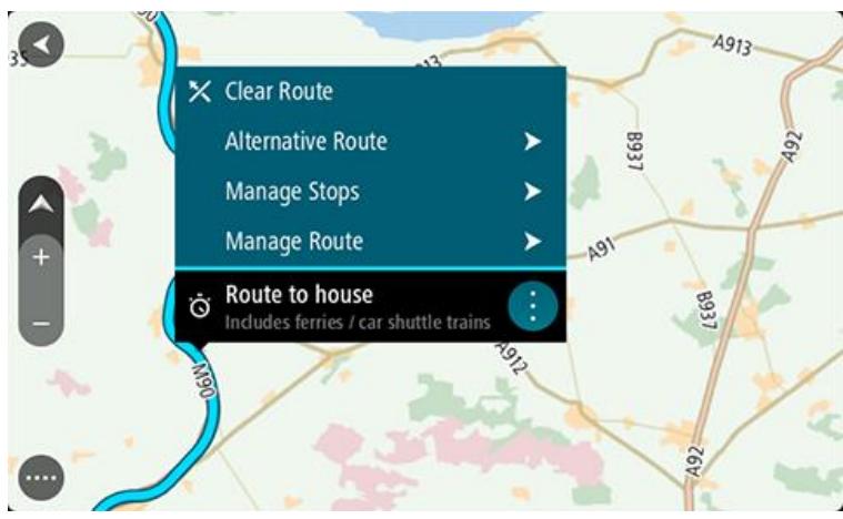 TOMTOM GOGuide - Ajouter un arrêt à un parcours enregistré à l'aide de la carte - 1