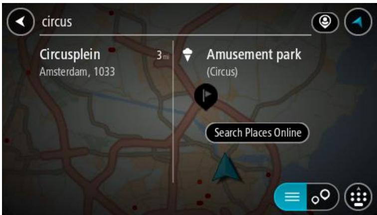 TOMTOM GOGuide - Planifier un parcours avec un point d'intérêt à l'aide de la fonction de recherche en ligne - 1