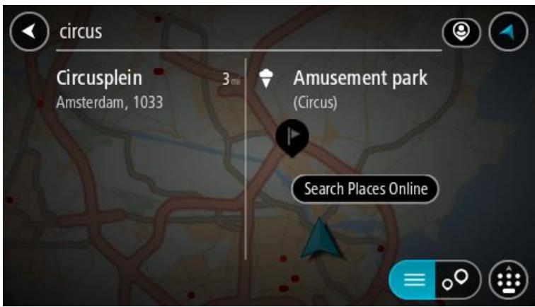 TOMTOM GOGuide - Planifier un parcours avec un point d'intérêt à l'aide de la fonction de recherche en ligne - 1