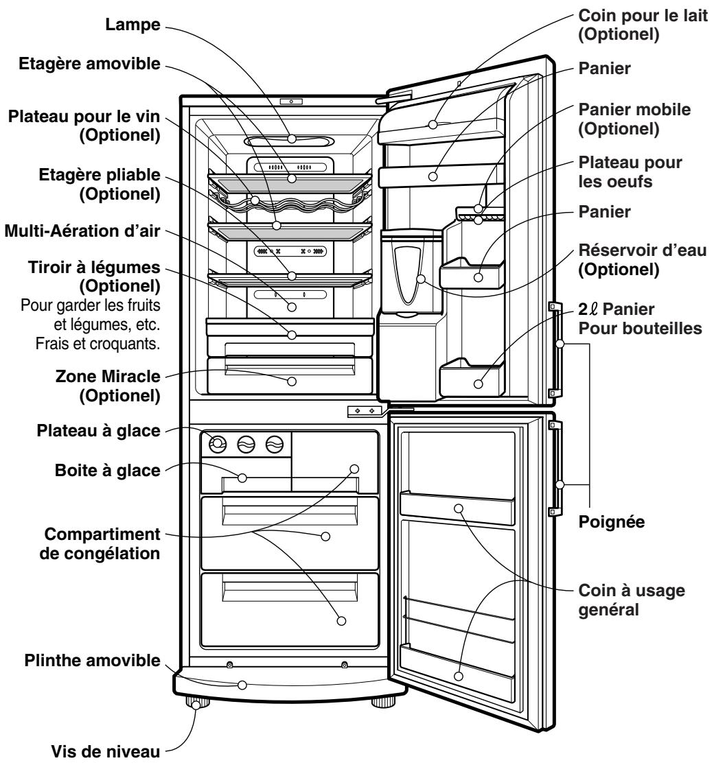 LG GR-4461 BQAC - Identification des pieces - 1