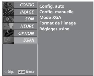 LG-GOLDSTAR 37LG3500 - SELECTION ET RÉGLAGE DES MENUS À L'ÉCRAN - 5