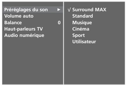 LG-GOLDSTAR 37LG3500 - PRÉRÉGLAGES DU SON : MODE SON - 3