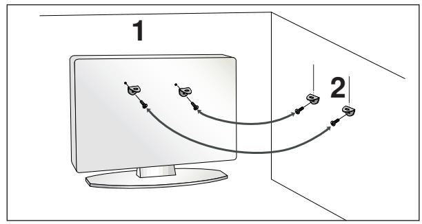 LG-GOLDSTAR 37LG3500 - VEUILLEZ INSTALLER LE TÉLÉVISEUR AVEC PRECAUTION POUR ÉVITER QU'IL NE TOMBE. - 2