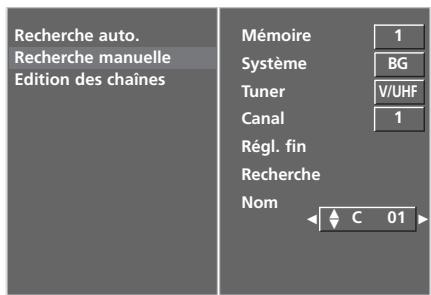 LG-GOLDSTAR 37LG3500 - AFFECTATION D'UN NOM À UNE CHÂINE (EN MODE ANALOGIQUE) - 13