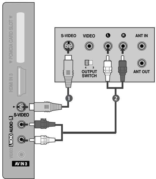 LG-GOLDSTAR 37LG3500 - Raccordement avec un cable S-Viséo - 1