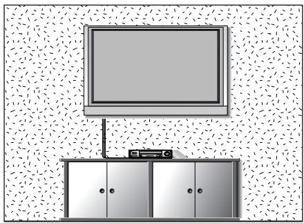 LG-GOLDSTAR 37LG3500 - MONTAGE MURAL : INSTALLATION HORIZONTALE - 1