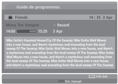 LG-GOLDSTAR 37LG3500 - Signification des touches dans la boîte de description détaillée - 1