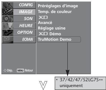 LG-GOLDSTAR 37LG3500 - SELECTION ET RÉGLAGE DES MENUS À L'ÉCRAN - 4
