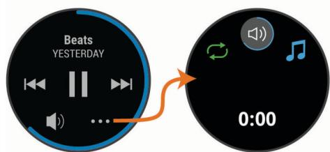 GARMIN VENU SQ SLATE/SLATE - Commandes du lecteur audio - 1
