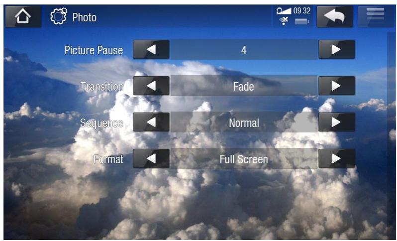 ARCHOS 5IT 50060 - PARAMÉTRES DE LA VISIONNEUSE DE PHOTOS - 1
