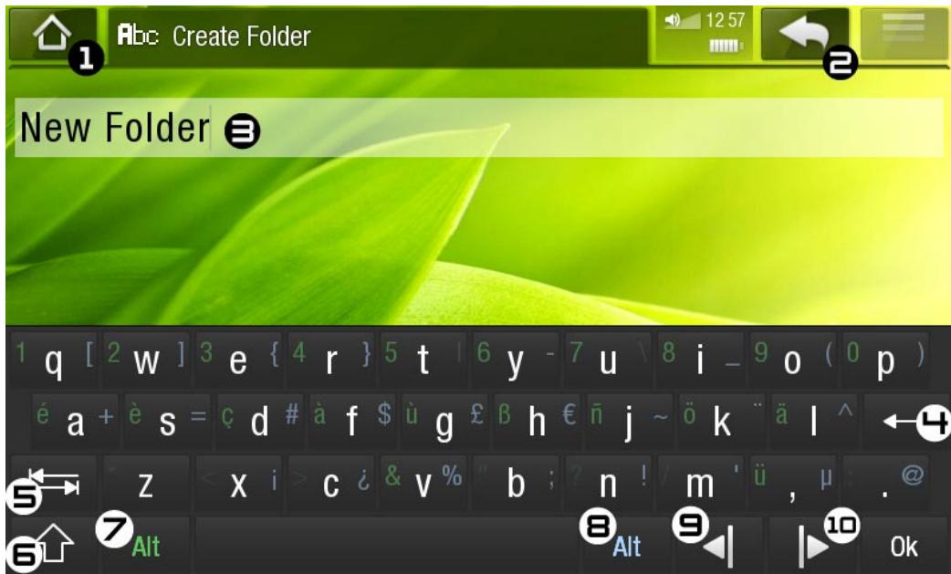 ARCHOS 5IT 50060 - UTILISATION DU CLAVIER VIRTUAL - 1