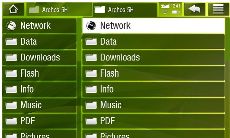 ARCHOS 5IT 50060 - UTILISATION DU NAVIGATEUR DE FICHIERS - 2