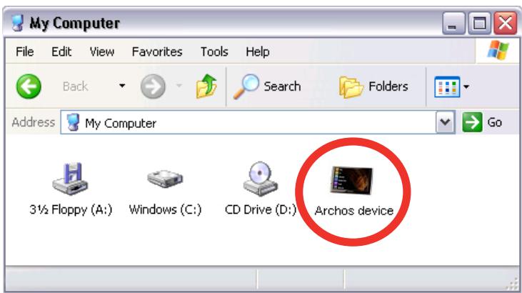 ARCHOS 5IT 50060 - CONNEXION DE L'ARCHOS À UN ORDINATEUR - 3