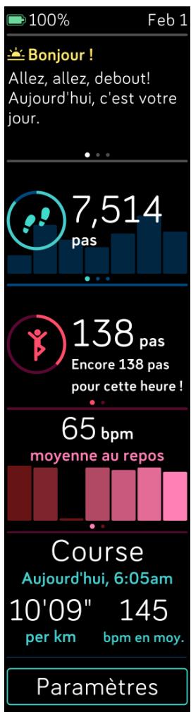 FITBIT Versa Graphite SE - Voir vos statistiques - 1