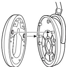 BOSER TRIPORT SUPRACOD - Fixation des coussinets des écouteurs - 1