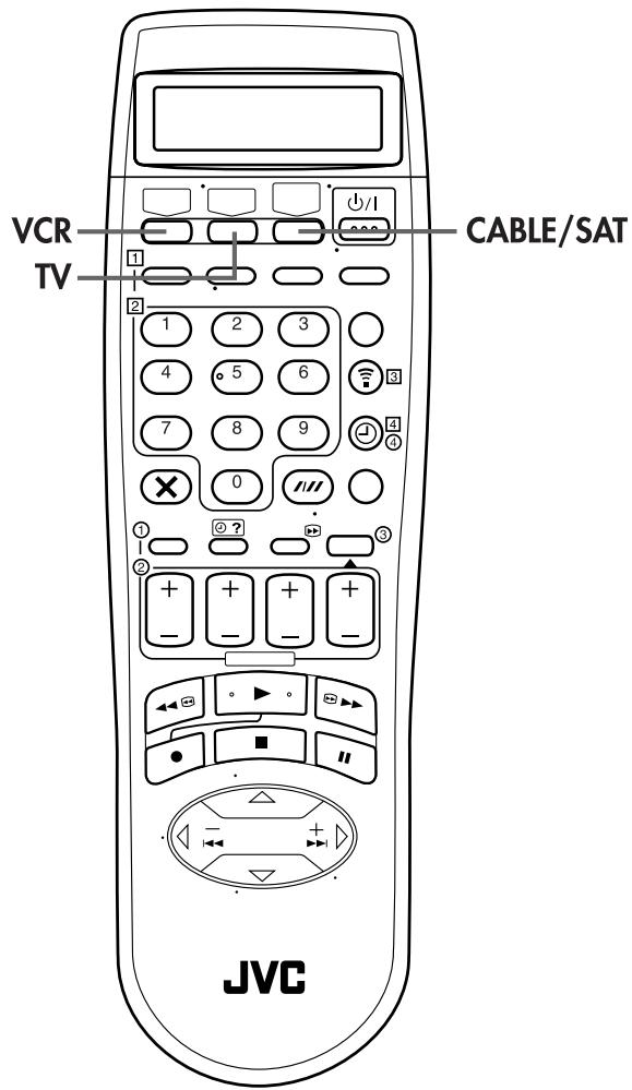 JVC HR-S8850MS - Afficheur LCD de la télécommande - 1