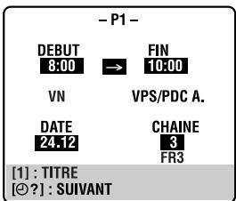 JVC HR-S8850MS - Acceder à l'écran et l'affichage de programmation. - 1