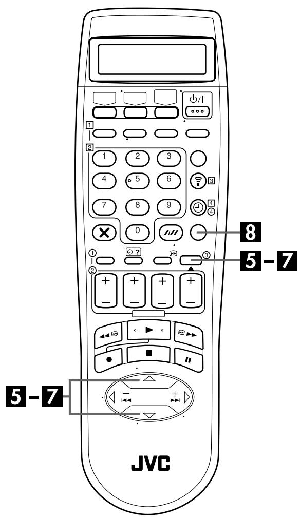 JVC HR-S8850MS - Acceder à l'écran "REGLAGE DE L'HEURE". - 3