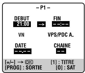 JVC HR-S8850MS - Entrer l'heure de début du programme. - 1