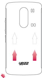 YEZZ ZENIOR ANDY AZ4.5 NOIR - Installer la carte SIM et la batterie - 1