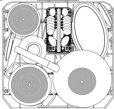 SMEG PLA647G - PANIER A COUVERTS SUPERIEUR (seulement sur certains modèles) - 2